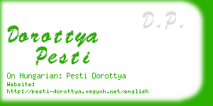 dorottya pesti business card